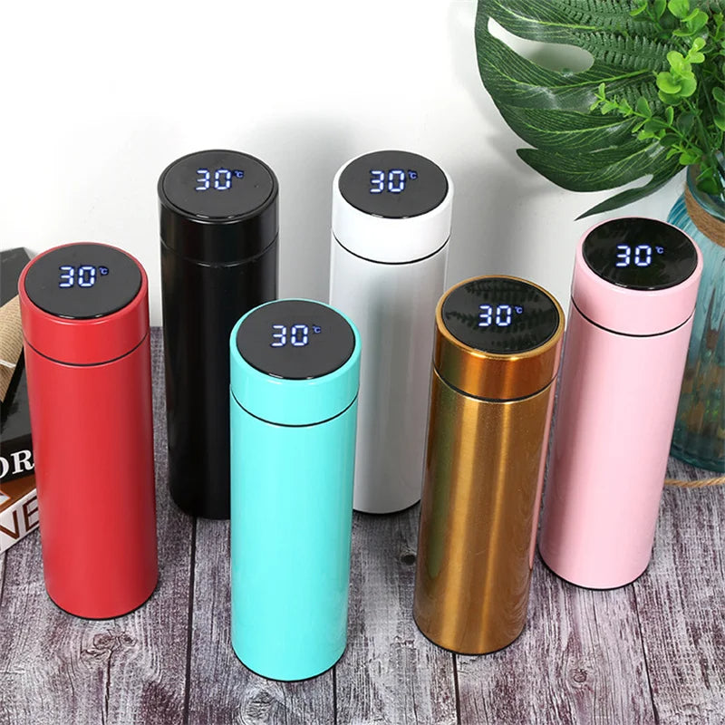 500ml Smart Stainless Steel Thermos Bottle